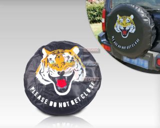 New Universal Spare Wheel Tire Tyre Soft Cover 33” Tiger