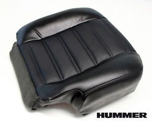2006 Hummer H2 Spare Tire Carrier SUT SUV Driver Bottom Leather Seat Cover Black