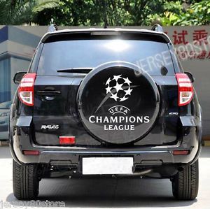 Champions League Spare Tire Cover Decal Sticker Silver Fits Toyota RAV4 SUV Etc