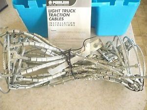 New Peerless Snotrak Light Truck SUV Tire Snow Cable Traction Chains 0196555