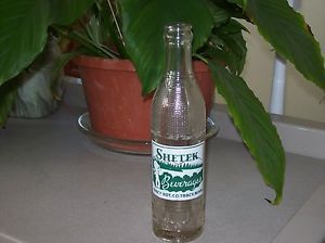 Shetek Beverages Soda Pop Bottle 1948 Indian Chief Tracy MN 7 oz Very Good