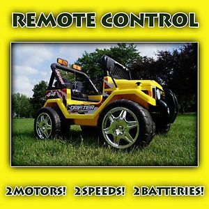 12V Power Kids Ride on Car Remote Control Battery Wheels RC Jeep Wrangler