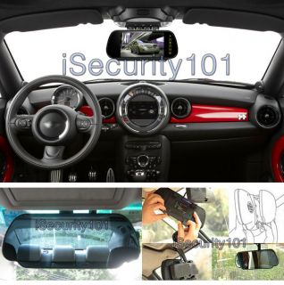 New Car 7" TFT LCD Rear View Mirror Monitor w Parking Backup Camera Package SS