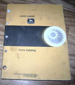 John Deere 644G Wheel Loader Parts Catalog Manual JD