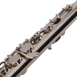 New Brand Silver Flute 16 Keys Closed Hole C Tone Silver Plated