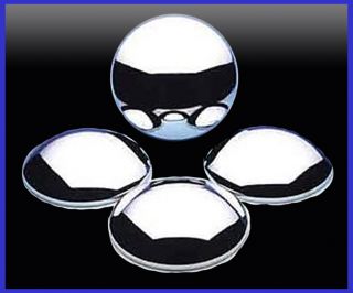 4 PC Set 10 3 16" Chrome Steel Baby Moon Hubcaps Wheel Covers Center Caps
