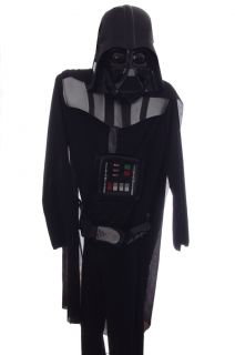 Boys Darth Vader Star Wars Deluxe Costume Mask Cape Small Med Large 8 10 12 New