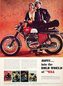 1968 Ad BSA Spitfire Mark IV Motorcycle British Import 650 Twin Pump Engine Bike