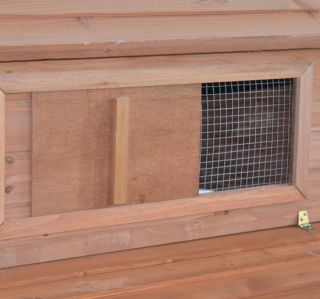 New Large Wood Pet Chicken Coop Deluxe Hen House Nesting Mansion Big Run Habitat