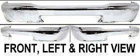Chrome New Bumper Front Styleside Ford Ranger 2000 99 98 Car Auto Parts 1999
