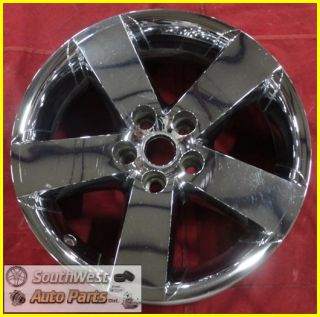 09 10 Pontiac G6 17" 5 Spoke Chrome Clad Wheel Factory Rim Used 6653