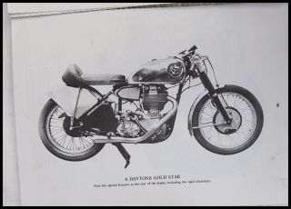 Goldie BSA Gold Star Book Motorcycle Book DBD34 Clubmans Post War TT Racing 1978
