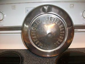 Vintage IHC Hubcaps International Truck Chrome Hubcaps Mid 50 s Mid 60 s 10 5"