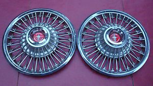 1967 1968 Ford Mustang Wire Spoke Hubcaps Wheel Covers