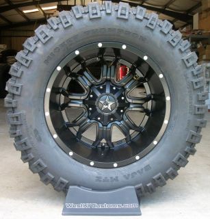 20x12 Tis 535 Black Mickey Thompson Baja MTZ 36 15 50 20 36" Mud Tires