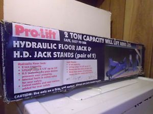 Pro Lift 4000 lbs Hydraulic Floor Jack 2 Ton Jack Stands