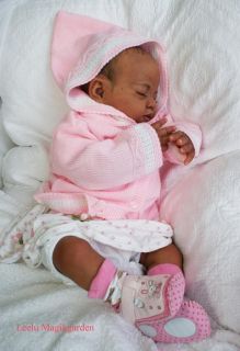 REBORN doll ethnic AA baby girl LEELU kit Natalie Blick sold out by Magikgarden