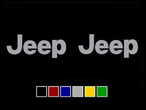 Jeep Wrangler Vinyl Replacement Decals Stickers AA