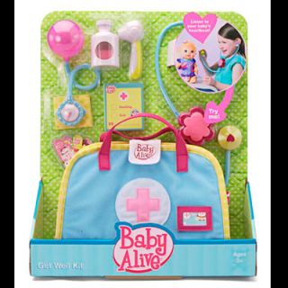 Baby Alive Get Well Kit Doctor Pretend Doll Play Set Carry Case Bag New Scope