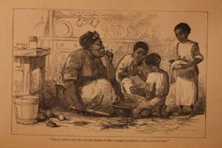 RARE 1883 Uncle Toms Cabin Negro Slavery Civil War Abraham Lincoln Slave Trade
