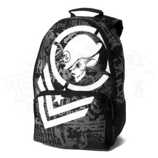 New 2012 Metal Mulisha Pitch Black Book Bag Backpack Black