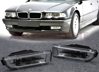 95 01 BMW 7 Series E38 Front Bumper Fog Light Crystal Clear Direct Replacement