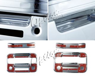 04 11 Ford F150 4 Door Handle Covers Chrome w Key Pad Opening Hole Pickup New