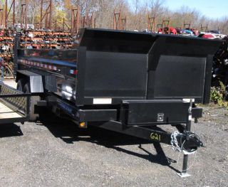 New 2011 Sure Trac 7x16 Dump Equipment Trailer 14k GVWR