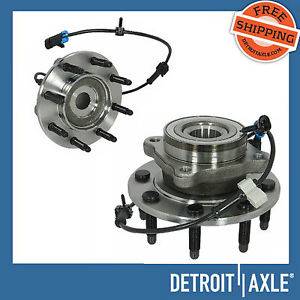 2 Brand New Front Chevy 2500 Wheel Hub Bearing 4x4 ABS Pair 8 Lugs
