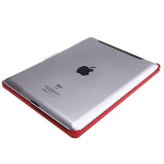 New Aluminum Bluetooth Wireless Keyboard Stand Case for Apple iPad 1 2 3 Red
