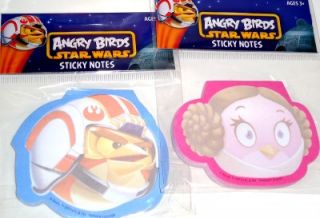 8PC Angry Birds Star Wars School Supplies Dry Erase Sticky Notes Markers Eraser