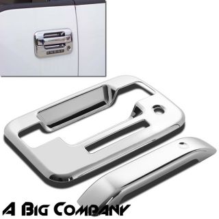 04 11 12 Ford F150 Crew Cab Mirror Chrome Side 4 Door Handle Covers Lid Accent
