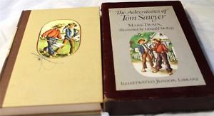 The Adventures of Tom Sawyer 1946 Color Illustrated Book by Mark Twain