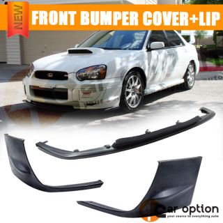 04 05 Subaru Impreza WRX STI Front Bumper Cover Lip 3pcs