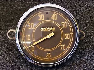 Vintage 5" Stewart Warner Curved Glass Speedometer Gauge for A 1932 Ford Rat Rod