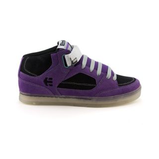 Mens etnies Number Mid Skate Shoe, Black Purple