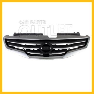 2010 2012 Nissan Altima 4DR Front Grille Body NI1200236 Chrome Surround Moldings