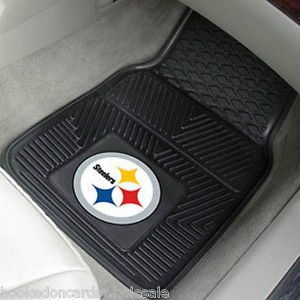 Pittsburgh Steelers Car Truck Vinyl Rubber Front Floor Mats