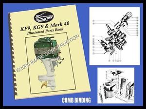 Mercury KF9 KG9 Mark 40 Illustrated Parts Book 35pg
