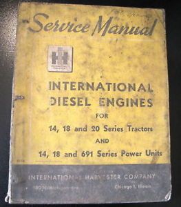 International 14 18 691 Series Power Units Diesel Engines Service Manual