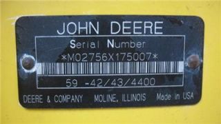 John Deere 955 Tractor Snow Blower Angle Broom Extra Brooms Front End Loader