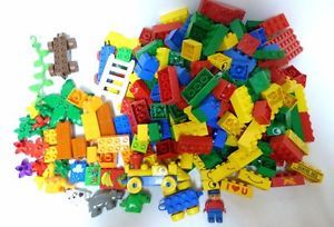 Lot of Lego Duplo Building Blocks Tyco Pieces 265 Pcs 6 lbs People Vehicles