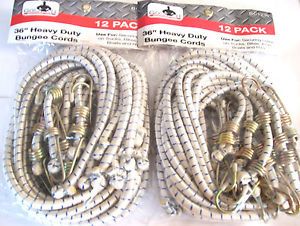 24 Goliath Industrial 36" Bungee Cords Heavy Duty Tie Down Straps BC1236 Shock