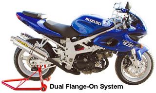 Two Brothers Dual M 2 Aluminum Flange on Exhaust Suzuki TL1000S