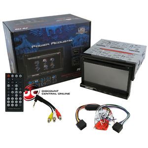 Power Acoustik PD 710 7"Touchscreen DVD CD Receiver w Front USB SD Card Reader