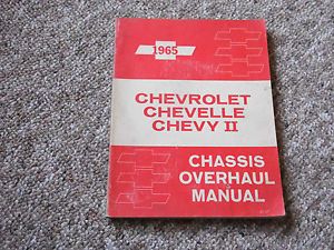 1965 Chevrolet Chevelle Chevy II Chassis Overhaul Manual