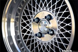 16" Mazda Miata Klutch SL1 Black Wheels Rims