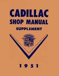 1951 Cadillac Service Shop Repair Manual Book Engine Drivetrain Electrical Guide