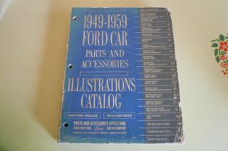 1949 thru 1959 Ford Car Parts Accessories Illustration Catalog