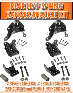 83 97 Ford Ranger Pickup Rear Leaf Spring Hanger Hangers Shackle Bracket Kit